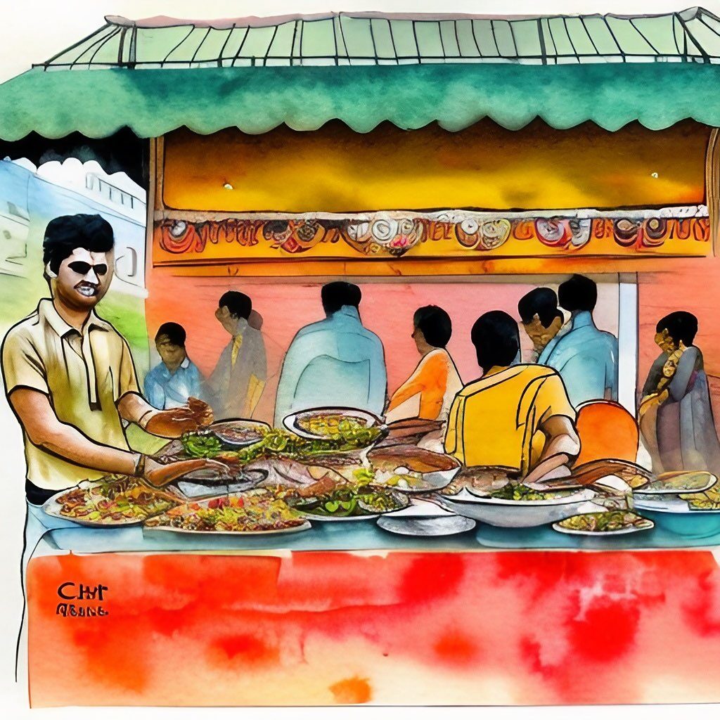 Mumbai Chaat stand